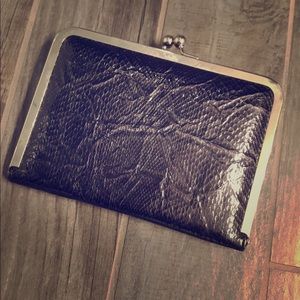 Black Snake print Clutch